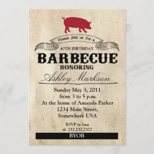 Birthday Barbecue Invitation