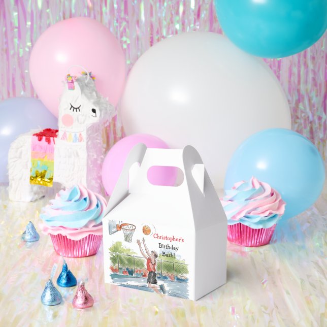 Birthday Bash: Hoops and Hype Favor Boxes (Party)