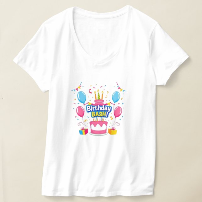 "Birthday Bash Vibes" T-Shirt (Laydown)