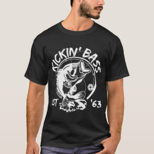 Birthday Bass Fisherman Born In 1963 Birth Year Ki T-Shirt