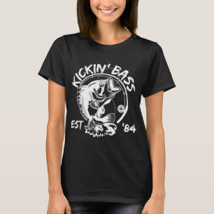 Birthday Bass Fisherman Born In 1984 Birth Year Ki T-Shirt