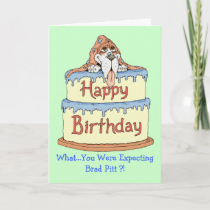Birthday Basset Card