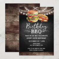 Birthday BBQ 30th Birthday Invitation
