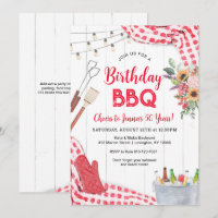 Birthday BBQ Invitation