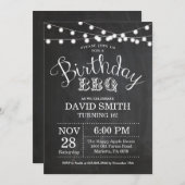 Birthday BBQ Invitation 16th Birthday Chalkboard (Front/Back)