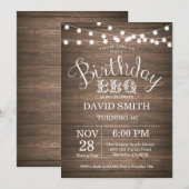 Birthday BBQ Invitation Rustic 16th Birthday | Zazzle