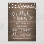 Birthday BBQ Invitation Rustic 16th Birthday<br><div class="desc">Birthday BBQ Invitation. Rustic 16th Birthday Invitation Wood Background with String Lights. 13th 15th 16th 18th 20th 21st 30th 40th 50th 60th 70th 80th 90th 100th, Any age. Adult Birthday. Woman or Man Male Birthday Party. For further customization, please click the "Customize it" button and use our design tool to...</div>