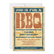 Birthday BBQ Invitations