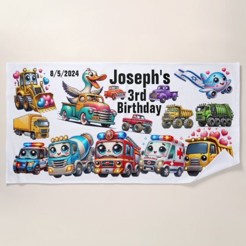 Birthday  Beach Towel