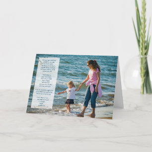 Birthday Beach Walk For Granddaughter Card