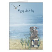 Birthday Beach with seagulls (Front)
