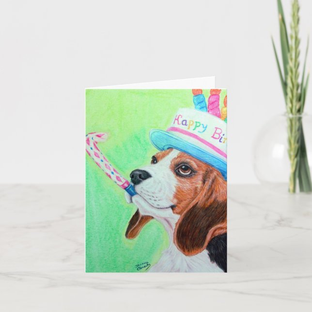 Birthday Beagle Card (Front)