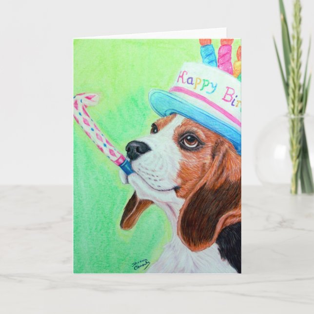 Birthday Beagle Card (Front)