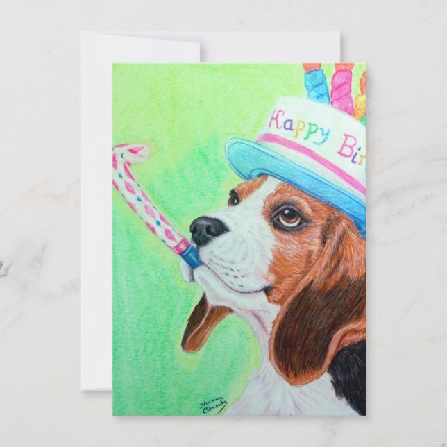 Birthday Beagle Card (Front)