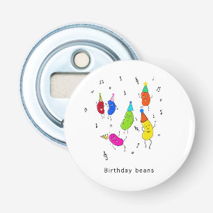 Birthday beans bottle opener, cute birthday opener
