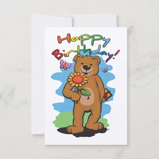 Birthday Bear Card (Front)