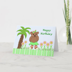 Birthday Bear Greetings Card