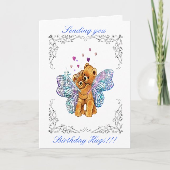 Birthday Bear Hugs Card (Front)