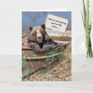 Birthday Bear Humor Card