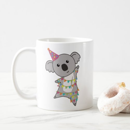 Birthday Bear Koala Bear Bear Garland Coffee Mug