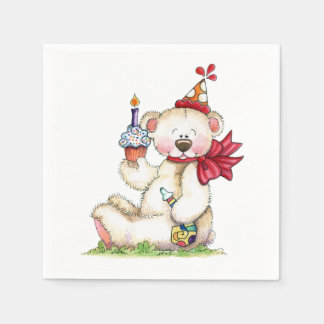 Birthday Bear Napkins