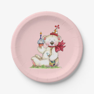 Birthday Bear Paper Plates