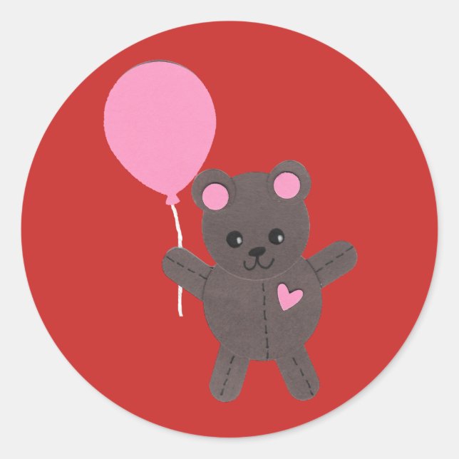 Birthday Bear Sticker (Front)