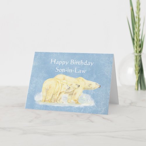 Birthday Beary Special Birthday Polar Bears Card