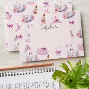 Birthday Beautiful Dusty Pink Ballerina Envelope