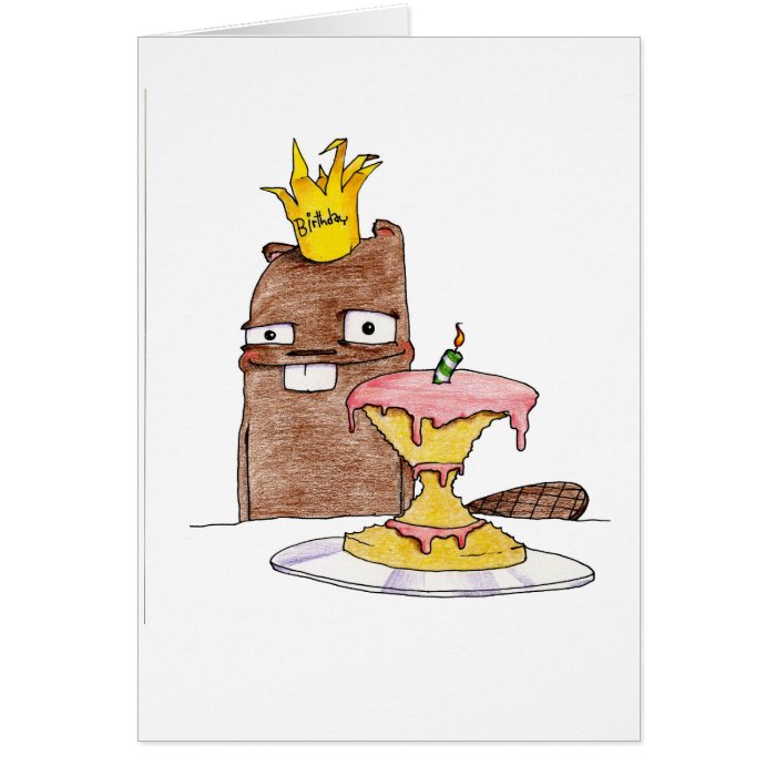 Birthday Beaver Card