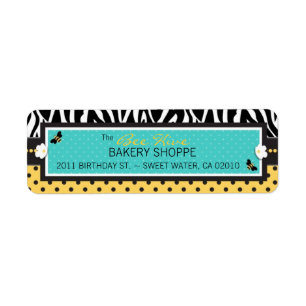 Birthday Bee Business Return Label