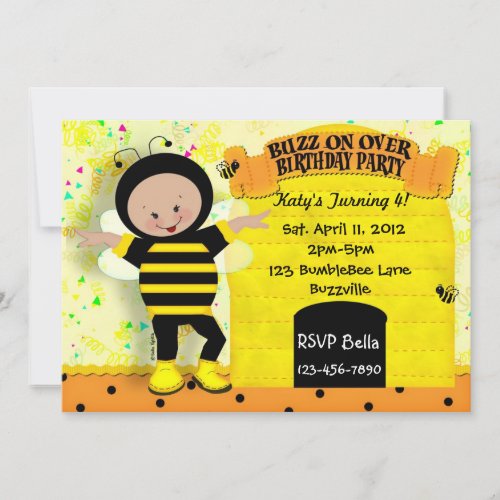 Birthday Bee Invitation