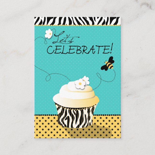 Birthday Bee Reminder Card (Front)