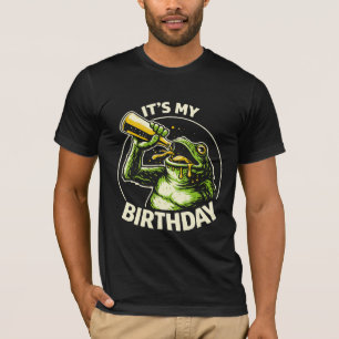Birthday Beer Chugging Frog T-Shirt