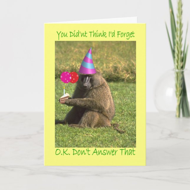 Birthday Belated Card (Front)