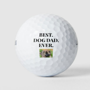 Birthday Best Dog Dad Ever Photo Golf Balls