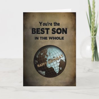 BIRTHDAY-BEST SON IN THE WORLD CARD