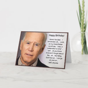 Birthday Biden Card