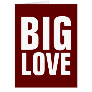BIRTHDAY BIG LOVE GIANT JUMBO HUGE CARDS