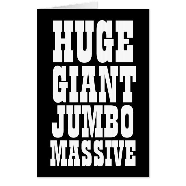 BIRTHDAY BIGGEST BIG GIANT BIRTHDAY CARD (Front)