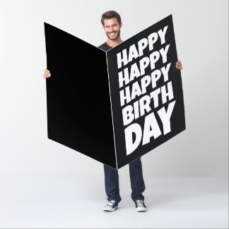 BIRTHDAY BIGGEST HUGE GIANT GREETING CARD