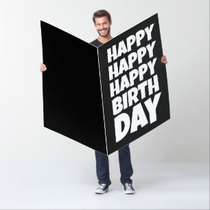  BIRTHDAY BIGGEST HUGE GIANT GREETING CARD
