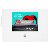 BIRTHDAY BILLBOARD CUSTOM W/ ELEPHANT DUCKS BIRD (Back Horizontal)