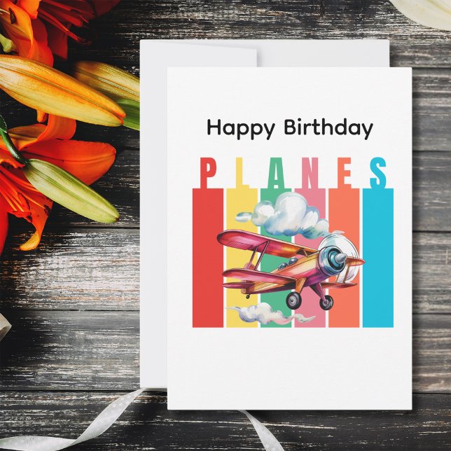 Birthday Biplane Red Airplane Clouds Aviation (Creator Uploaded)