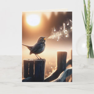 Birthday Bird Singing Card