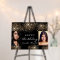 Birthday black photo gold glitter friends twins 