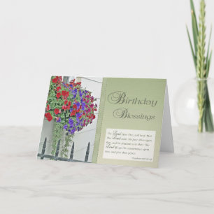 Birthday Blessings - Bible Verse Card