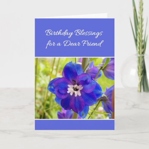 Birthday Blessings for a Dear Friend Card
