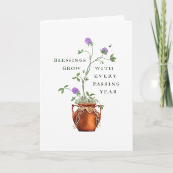 Birthday/blessings Grow Card by Smilesink at Zazzle
