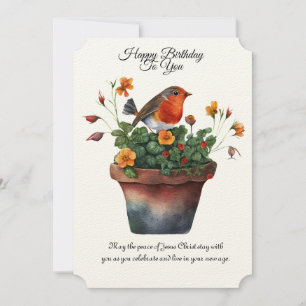 Birthday blessings of Peace  (John 14:27) Note Card